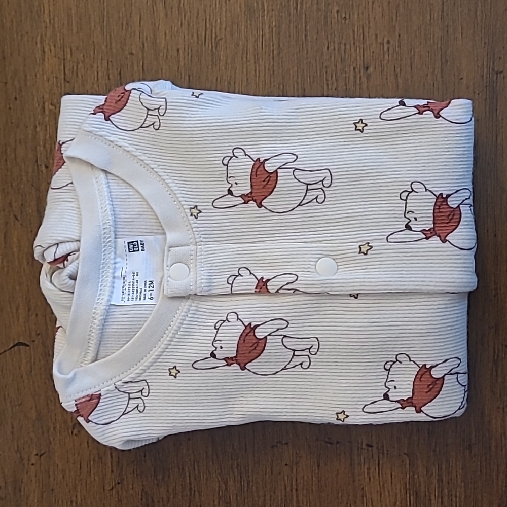 Uniqlo Winnie the Pooh Onesie 6 to 12 Months
